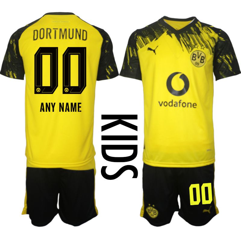 Youth 2025-2026 Club Borussia Dortmund home Yellow customized Soccer Jersey
